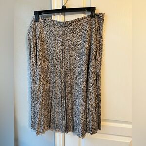 Ann Taylor Cheetah Print Pleated skirt